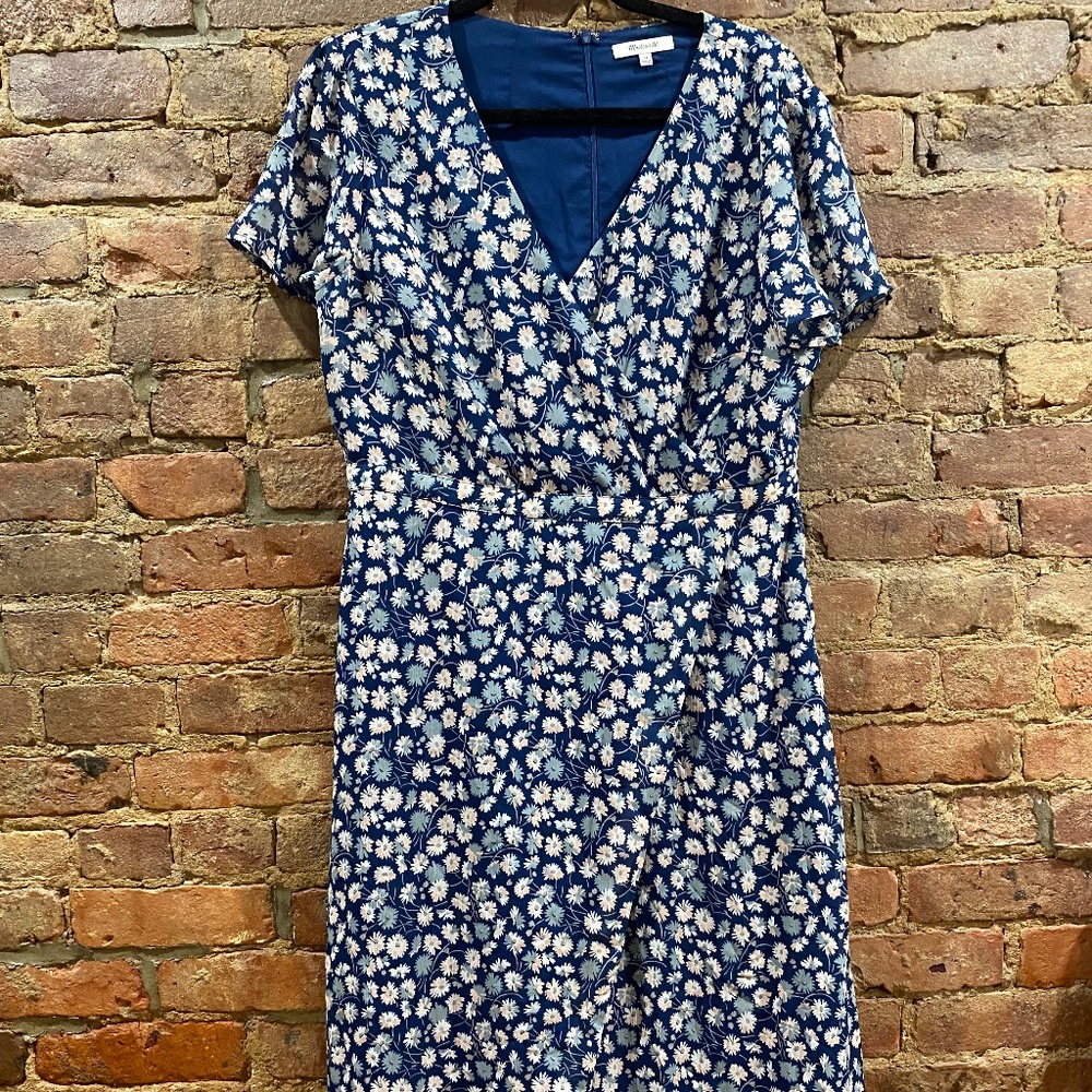 Floral Midi Wrap Dress